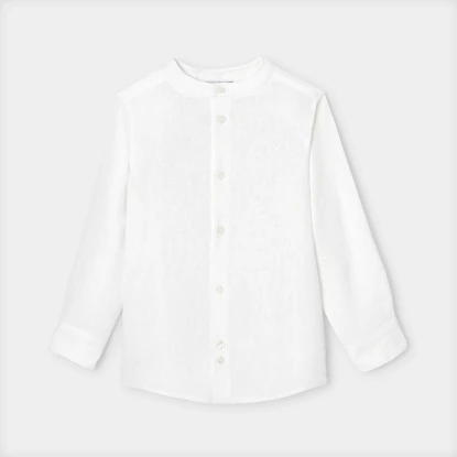 Chlapecká lněná košile na knoflíky