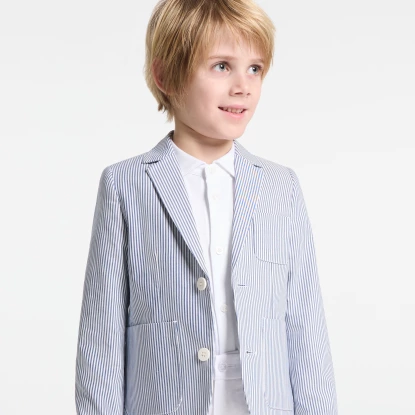 Chlapecká bavlněná košile z mercerované bavlny
