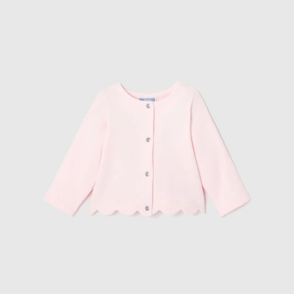 Dívčí fleecový svetr kardigan