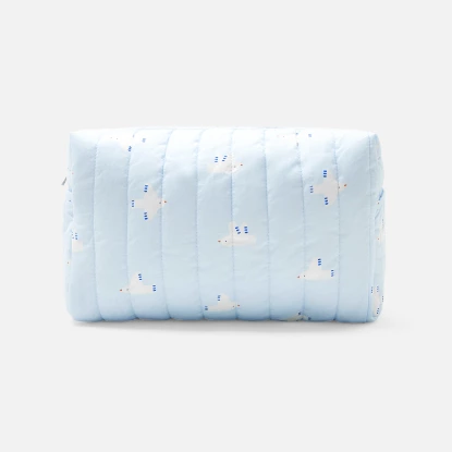 Prošívaná toaletní taška z bavlny