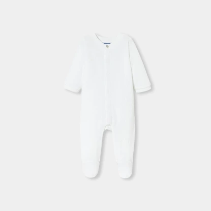 Sametové pyžamo se vzorem baby cloud