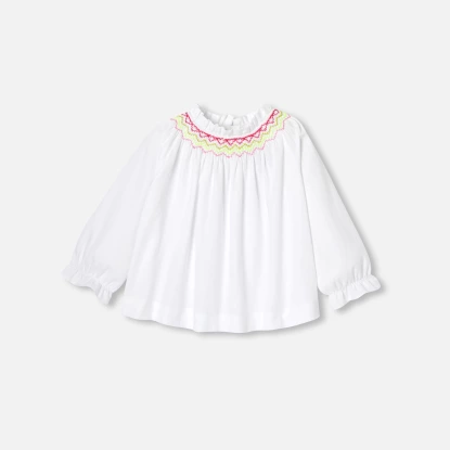 Dívčí kojenecká halenka s dlouhým rukávem