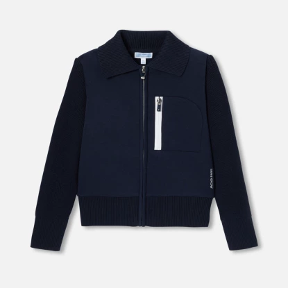 Chlapecký dvoumateriálový kardigan