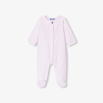 Dívčí žerzejové pyžamo se vzorem srdce