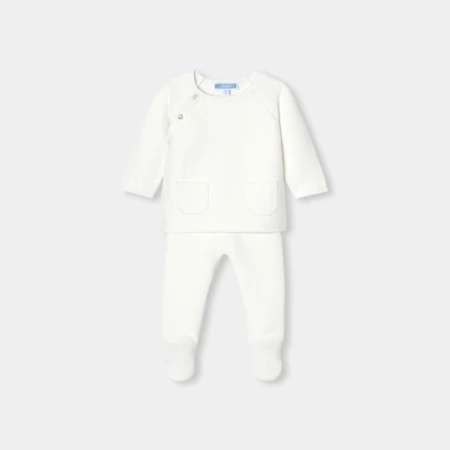 Dětská bavlněná souprava s podvazkovým stehem