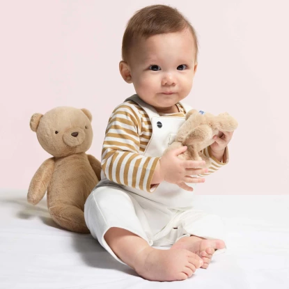 Dětský overal z měkkého denimu