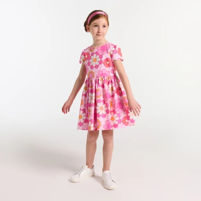 Dívčí květinové šaty