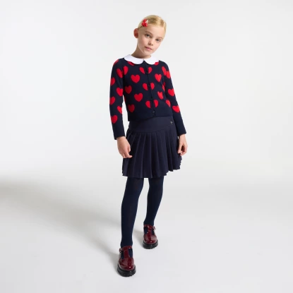 Dívčí plisovaná krepová sukně