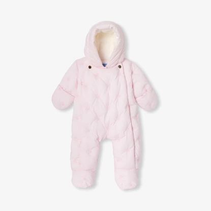 Kočárek pro holčičku s květinovou výšivkou