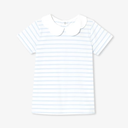 Dívčí pruhované polo tričko