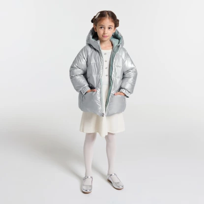 Dívčí oboustranná vycpaná bunda