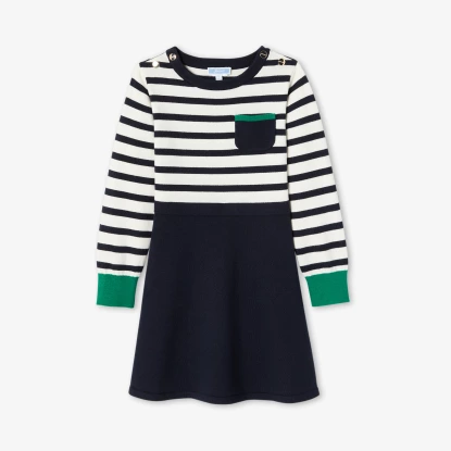 Dívčí šaty s dlouhým rukávem