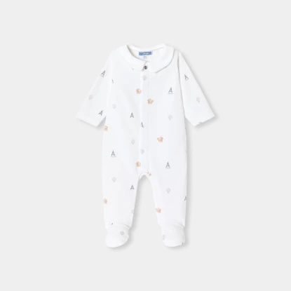 Chlapecké pyžamo ze sametu s potiskem