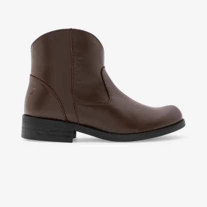 Dívčí kožené kotníkové boty