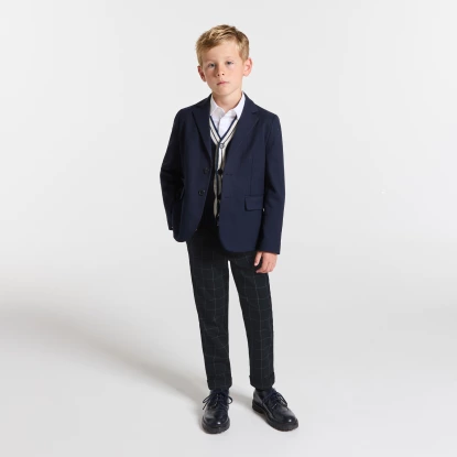 Chlapecké kostkované kalhoty