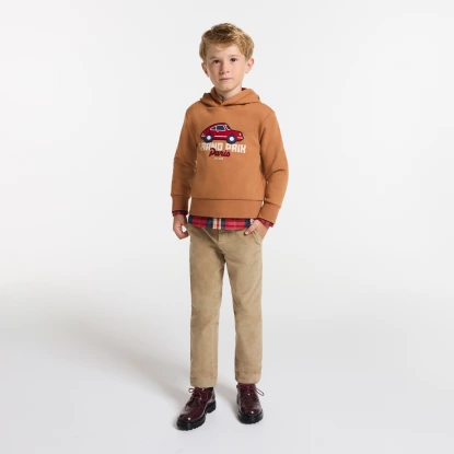 Chlapecké sametové kalhoty s podšívkou