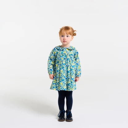 Dívčí šaty ze sametové látky Liberty